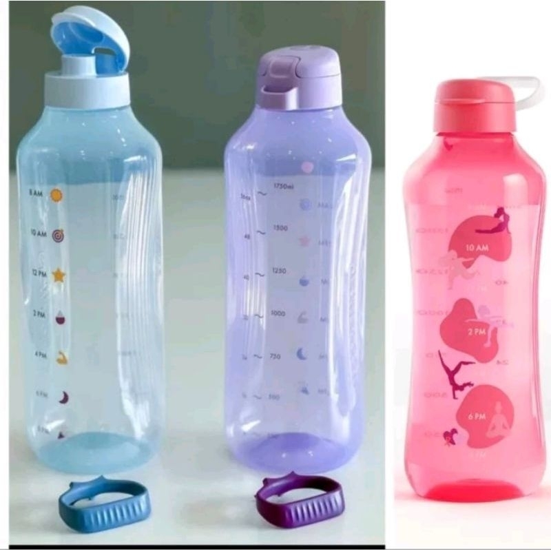 Aquavibe botol minum 2 liter with straw 1Pc TUPPERWARE