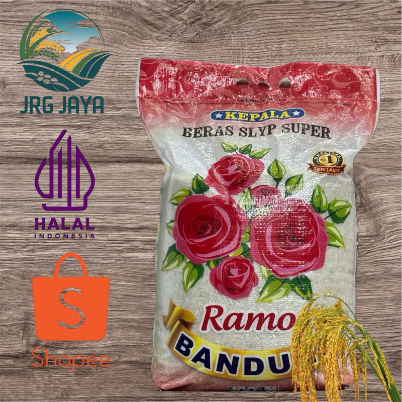 

Beras premium cap Ramos Bandung pulen 5kg 10kg 20kg Termurah