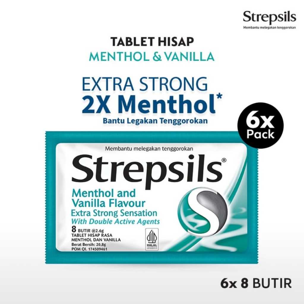 

Strepsils Extra Strong 8s x6 - Permen (Tablet Hisap) Pelega Tenggorokan
