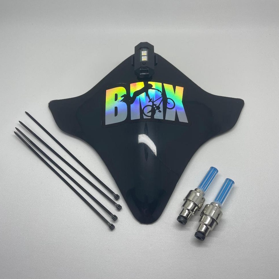Chekout PAKET VISOR SEPEDA BMX  STIKER HOLOGRAM BMX  LAMPU TEMPEL  LAMPU TUTUP PENTIL NYALA