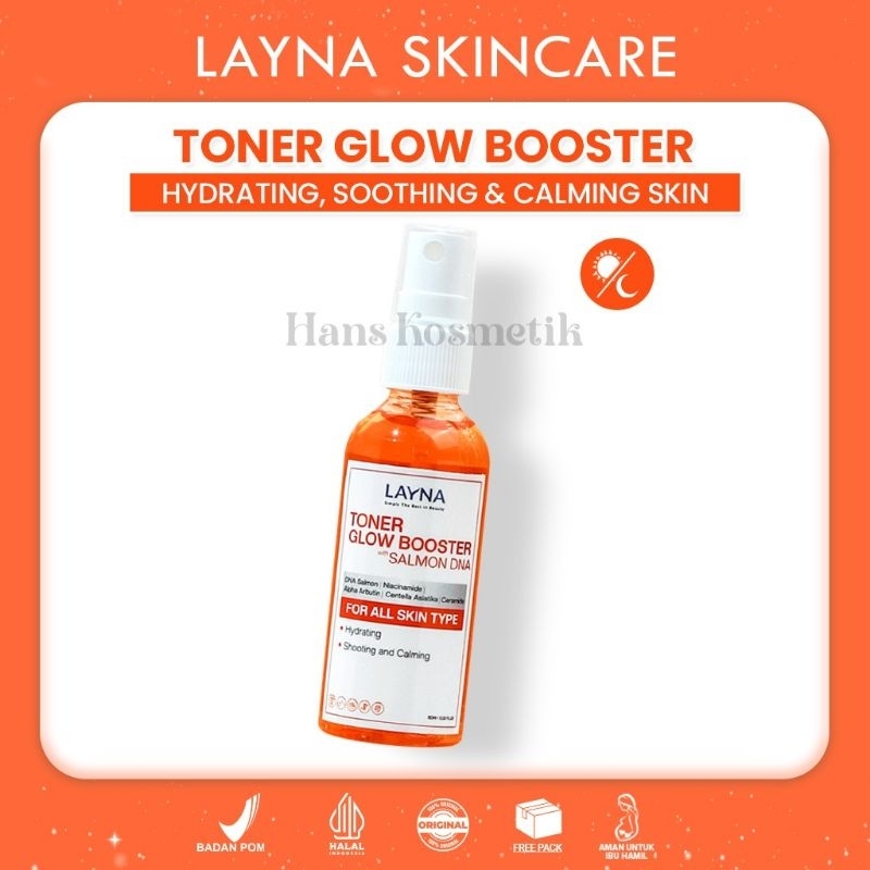 Layna Toner Glow DNA Salmon (BPOM) | Layna Toner DNA Salmon | Layna Toner Wajah | Layna | Layna Skin