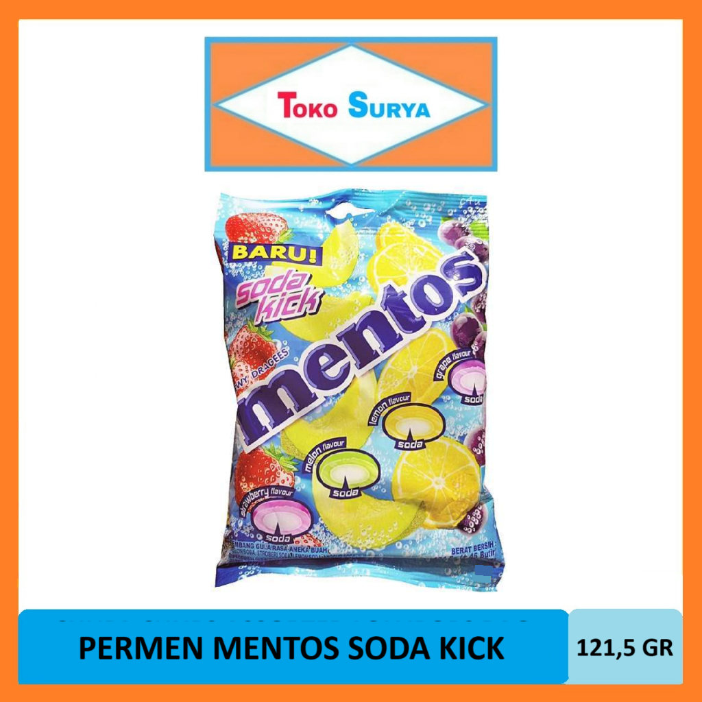 

Permen Mentos Bag Soda Kick 135 Gr