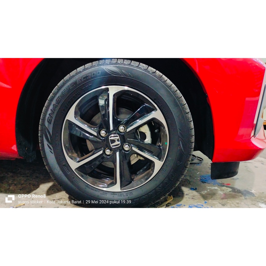 STIKER VELG/STICKER DELETE SILVER PELEK/VELG HONDA BRIO SATYA 2024