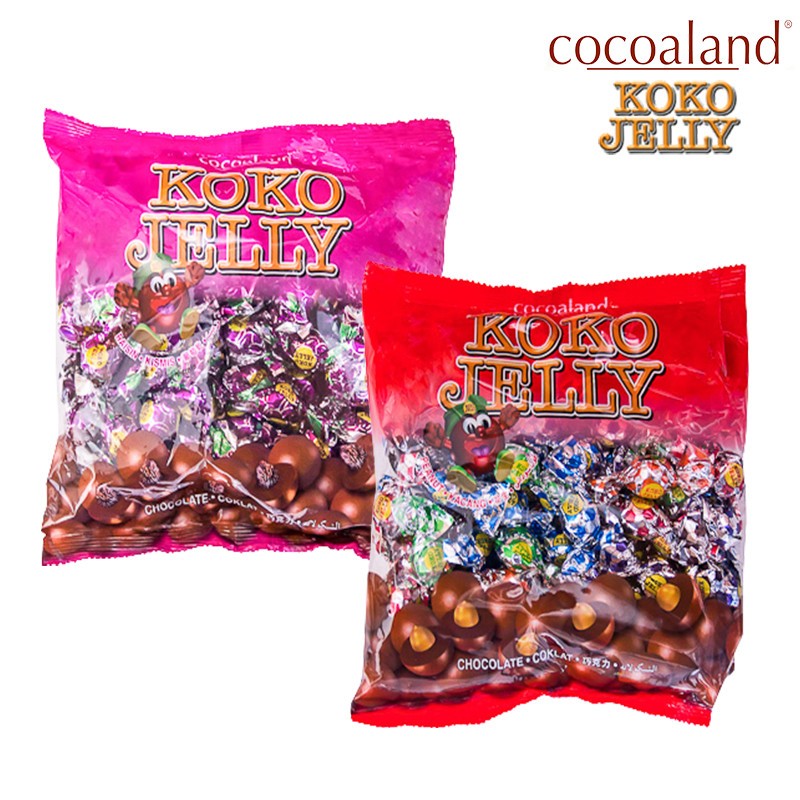 

Cocoaland Koko Jelly Chocolate Ball Coklat isi Kismis Anggur Kacang Raisin Cocoaland Chocolate