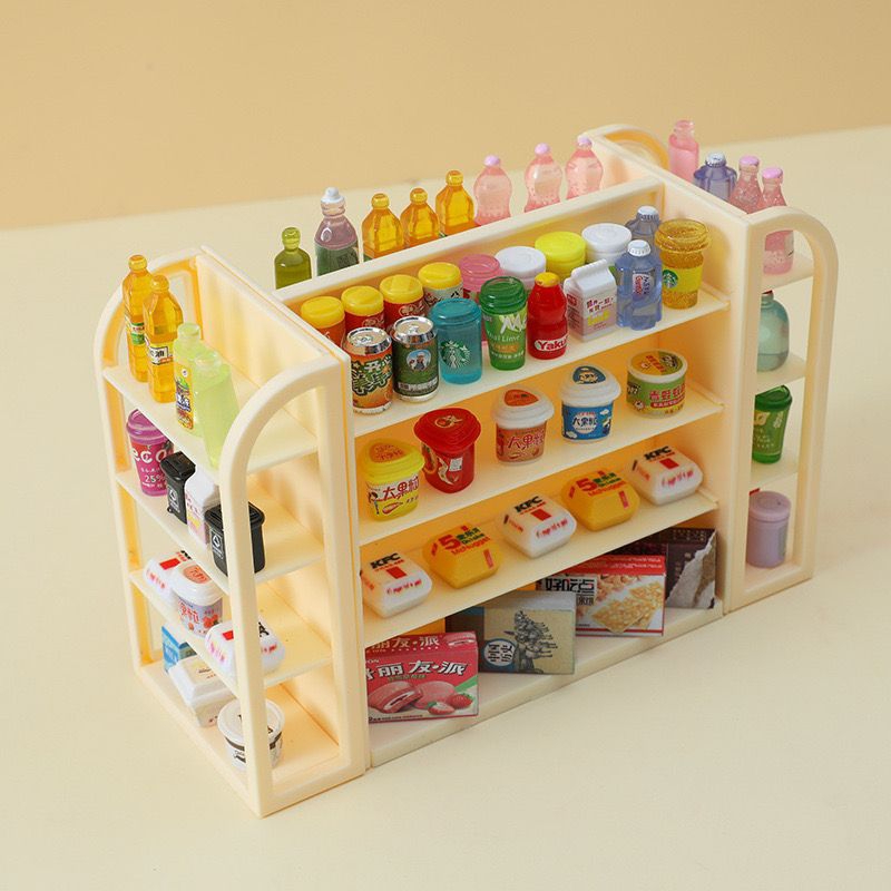 

2Xbtygneal Sakha Snack ) Miniatur Tempat Snack Food Rak Kulkas ( Pajangan / Souvenir /Kado )