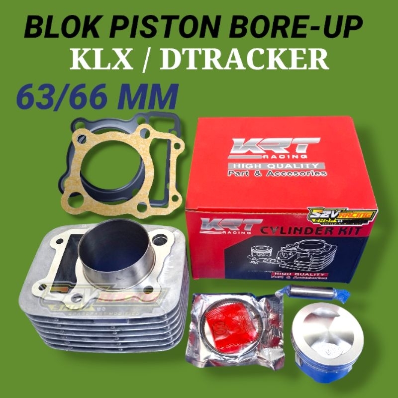 BLOK SEHER BORING PAKET BORE UP BOREUP KLX 63MM 66MM
