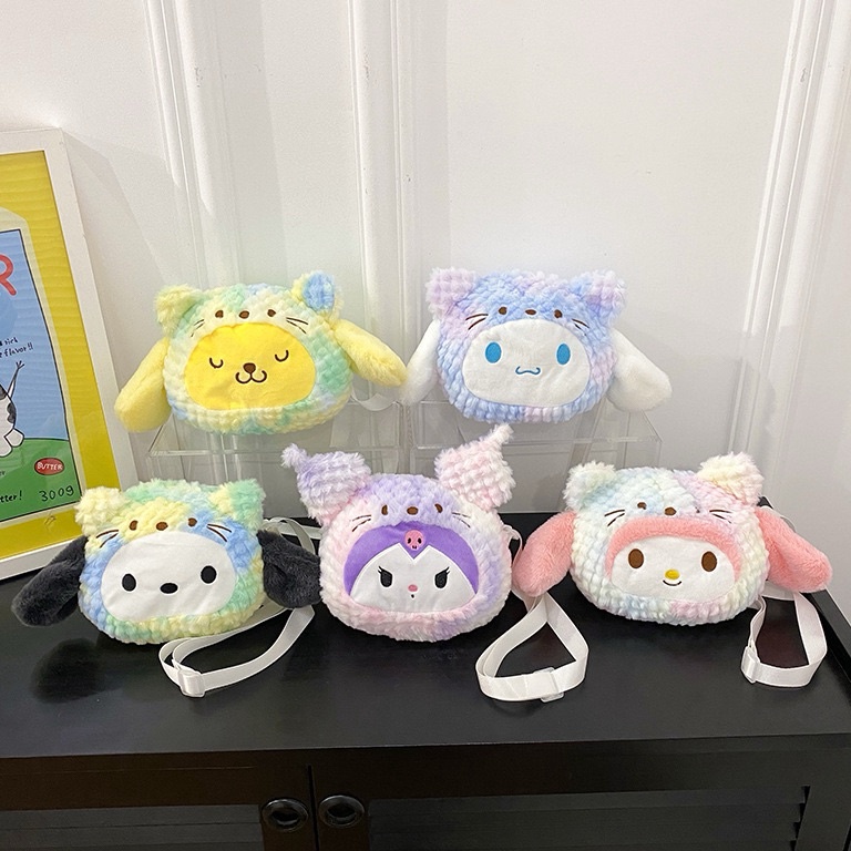 Terbaru TAS SELEMPANG BULU BONEKA MELODY TAS SELEMPANG BULU BONEKA CINNAMOROLL TAS SELEMPANG BULU BO
