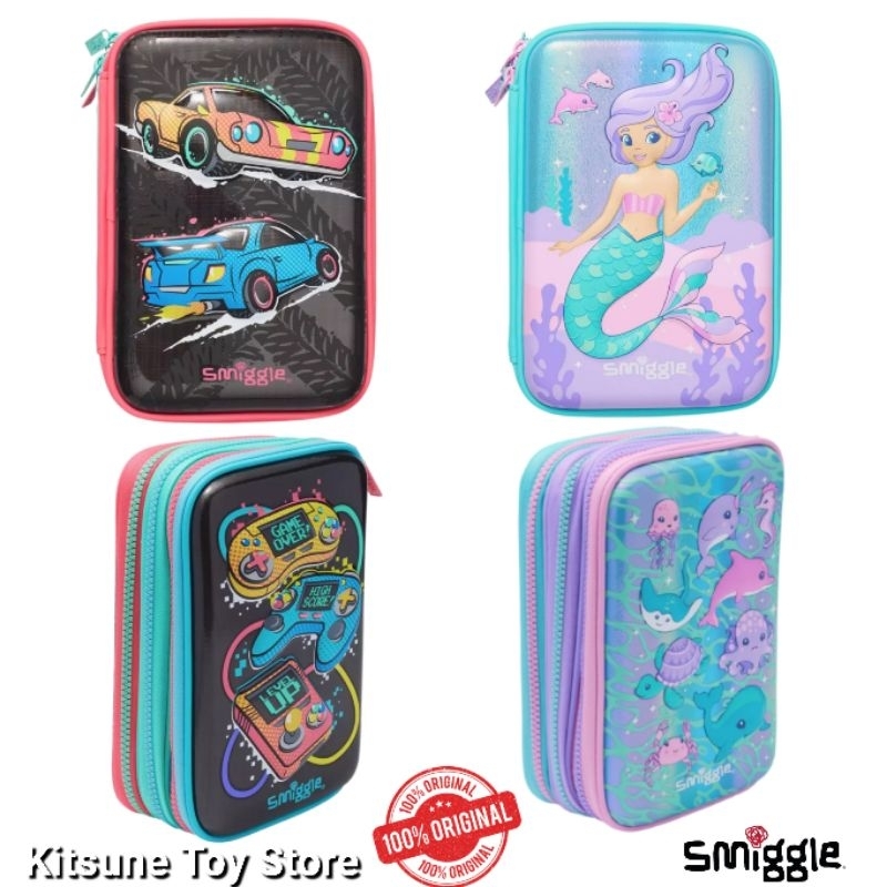 

Smiggle Pencil Case Hardtop Triple Dynamic Original - Tempat Kotak Pensil Anak Sekolah TK SD SMP