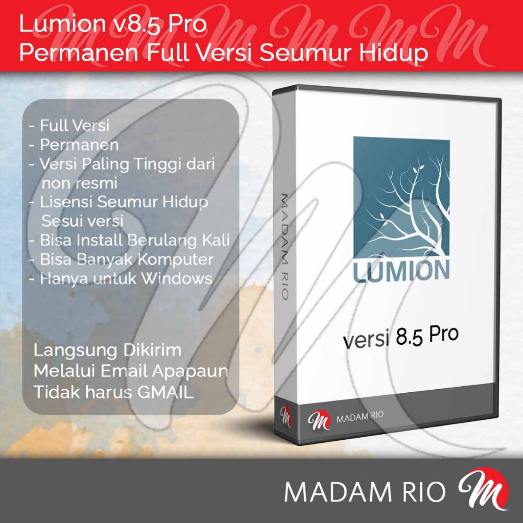 Alat Rendering Lumion 8 Permanen Full Versi Seumur Hidup Khusus WIN