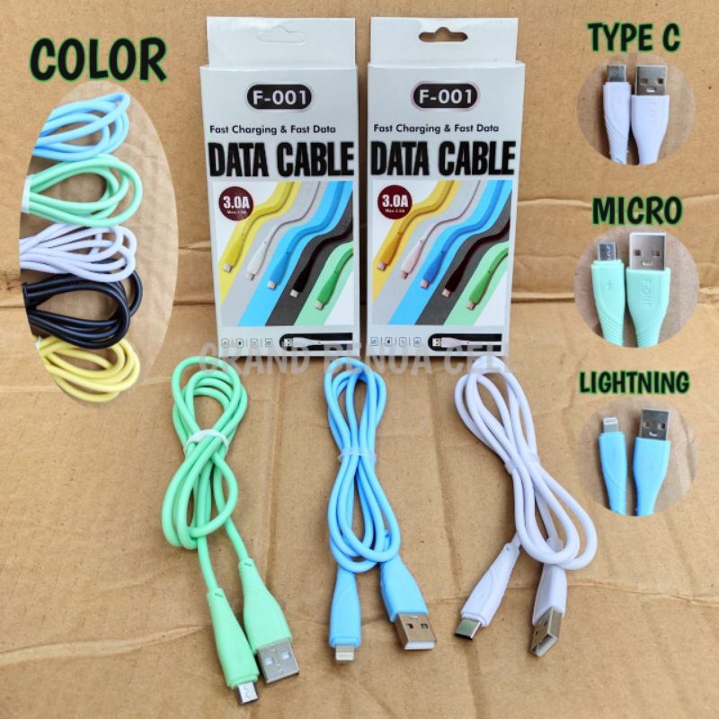 KABEL DATA MACARON  Adaptor Cabel Data Macaron 3.01A (Packing DUS)