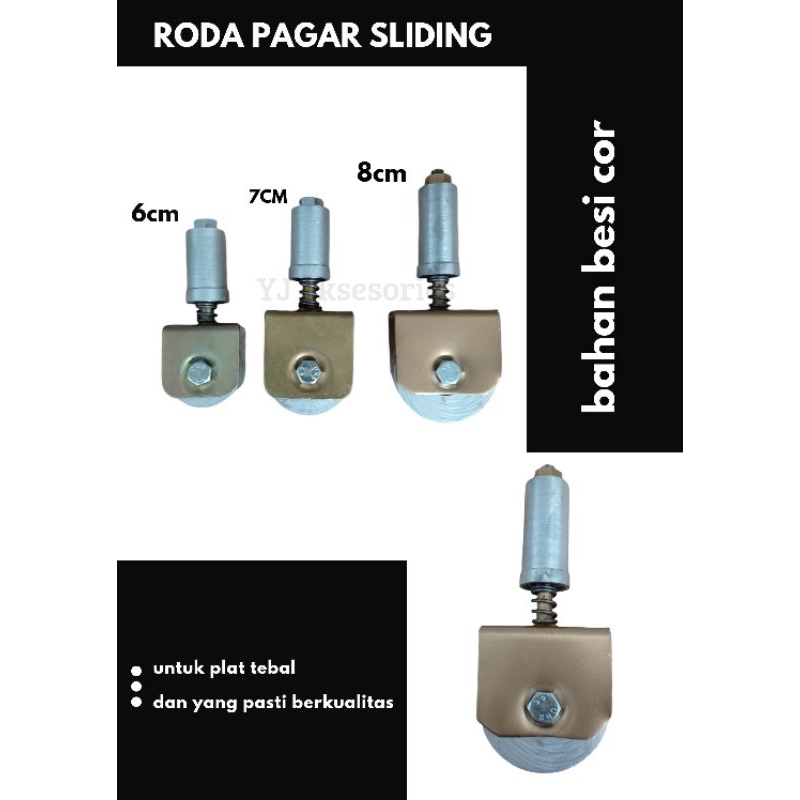 RODA PAGAR SLIDING BESI SUPER MURAH RODA PINTU GERBANG