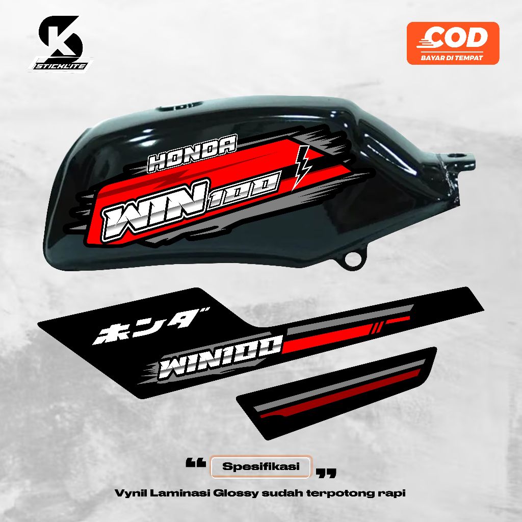 STRIPING STIKER VARIASI HONDA WIN 100 51 striping honda win 100 custom