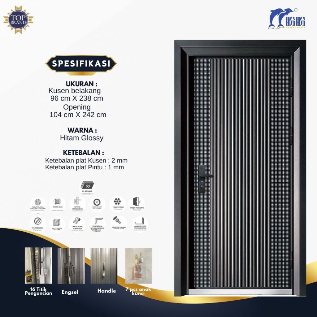 PINTU SINGLE  MEWAH/PINTU BAJA MEWAH/PINTU HOTEL/PINTU APARTEMENT/PINTU BAJA PANPAN/PINTU UTAMA