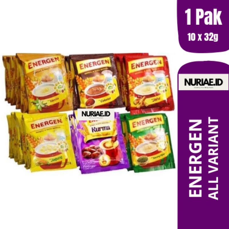 

Energen Sereal 1 PAK (isi 10 x 32g) - TERSEDIA SEMUA RASA/VARIANT