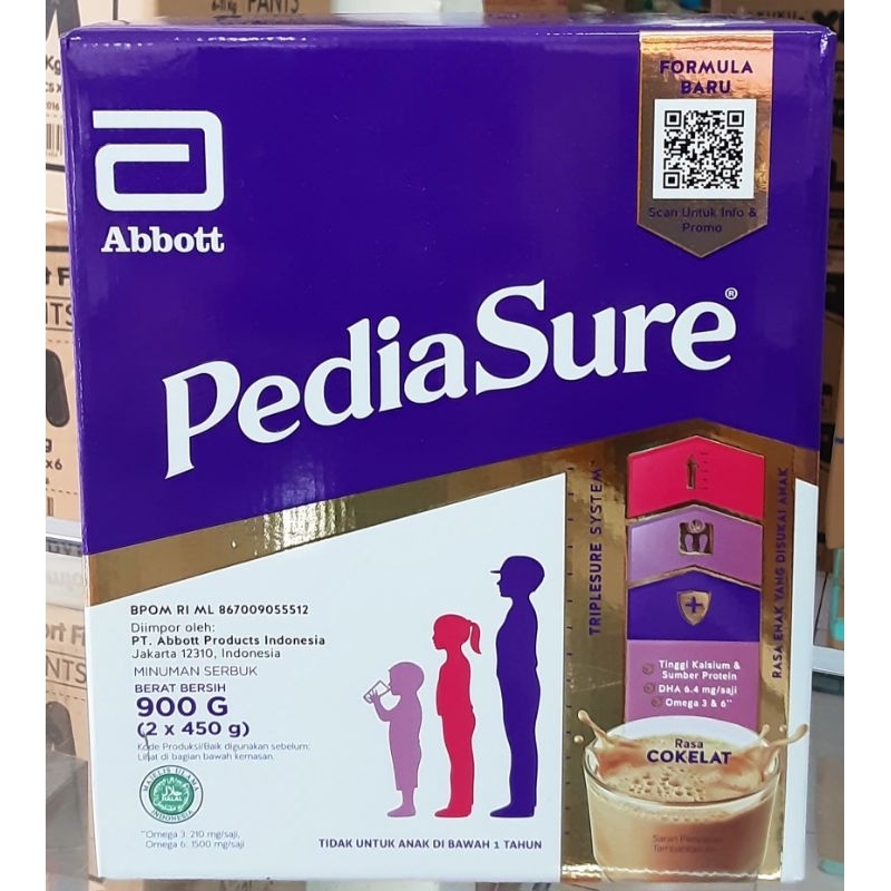 

PEDIASURE COKLAT 900GR [2×450gram] Exp.08/2025 Free hadiah