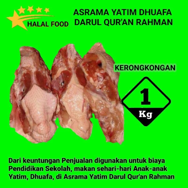 

Kerongkongan Ayam 1 Kg / Tulang Dada Utuh