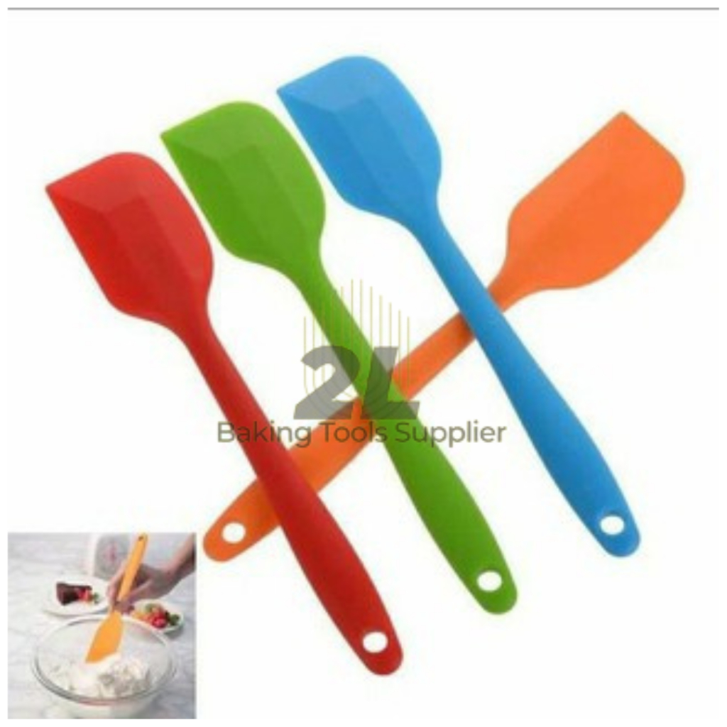 Spatula Solet silikon solet peret bumbu adonan tahan panas anti lengket 21 cm