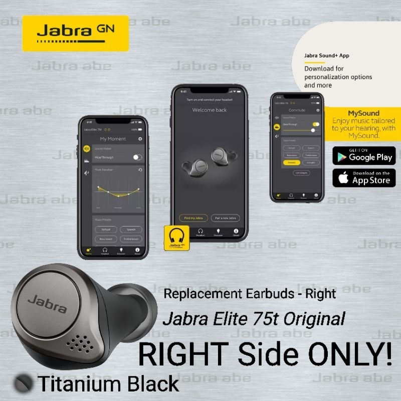 Jabra Elite 75t Original Replacement Earbud Right