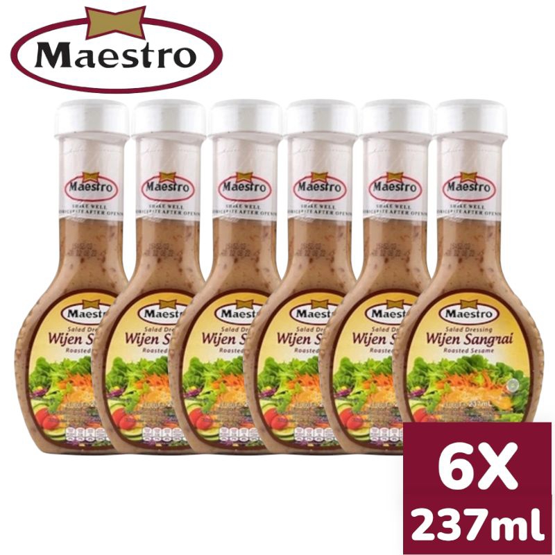 

Maestro Salad Dressing Wijen Sangrai 237 ml X 6