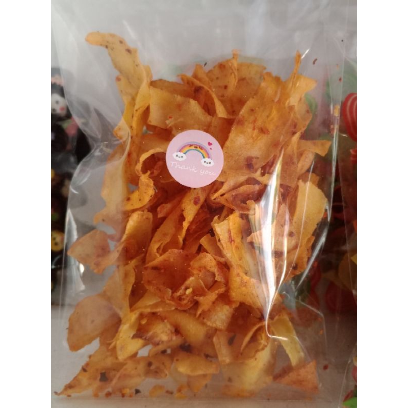 

Kriwil Pedas Daun Jeruk Kripset Kripik setan kripik singkong pedas