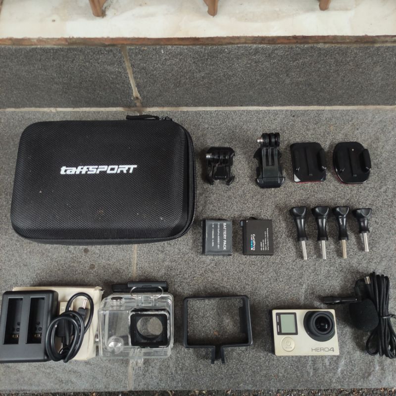 Gopro Hero 4 Silver Second Fullset Mulus