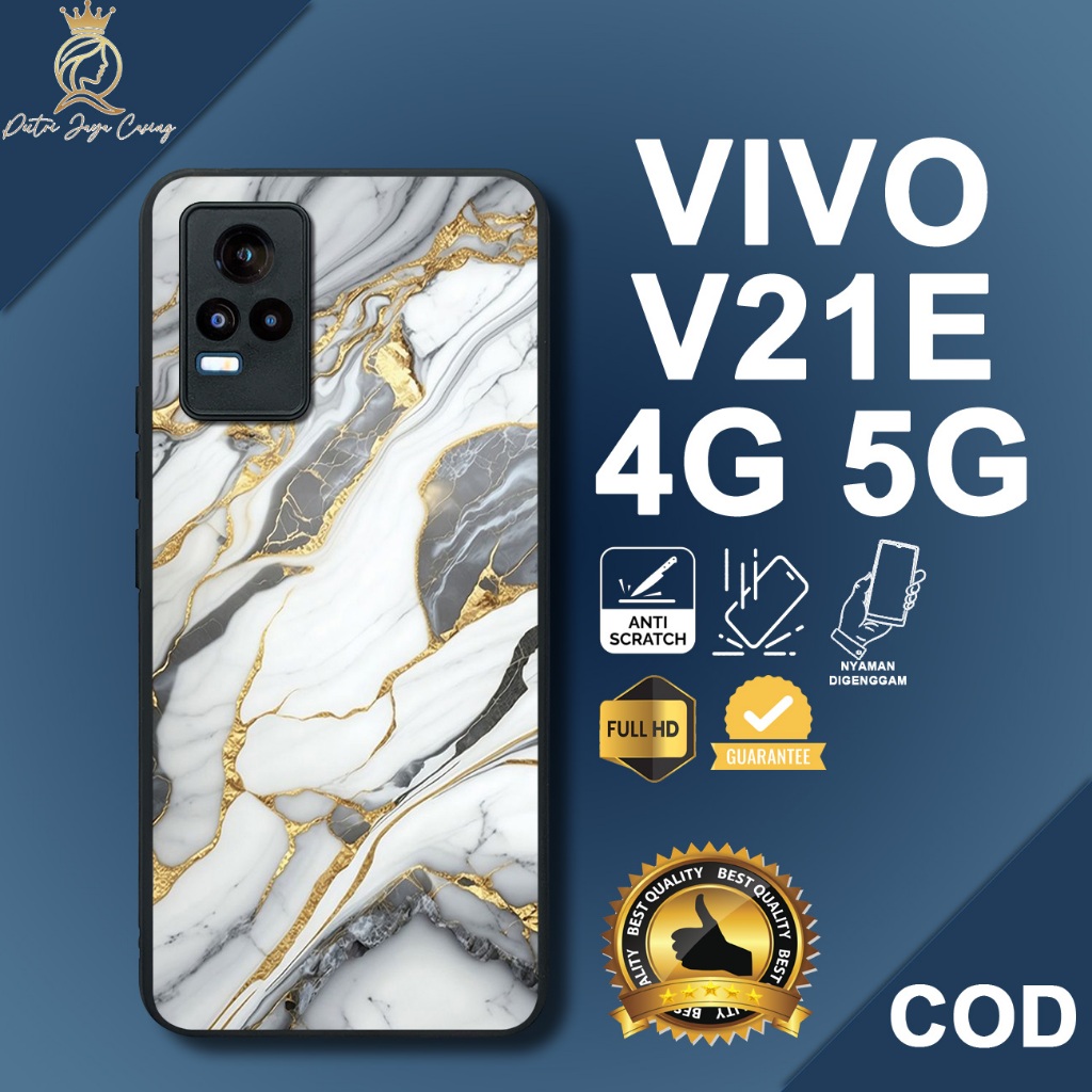 Case Vivo V21E 4G Terbaru Marmer Casing Vivo V21E Termurah Hardcase Softcase Glosy Kesing Terlaris