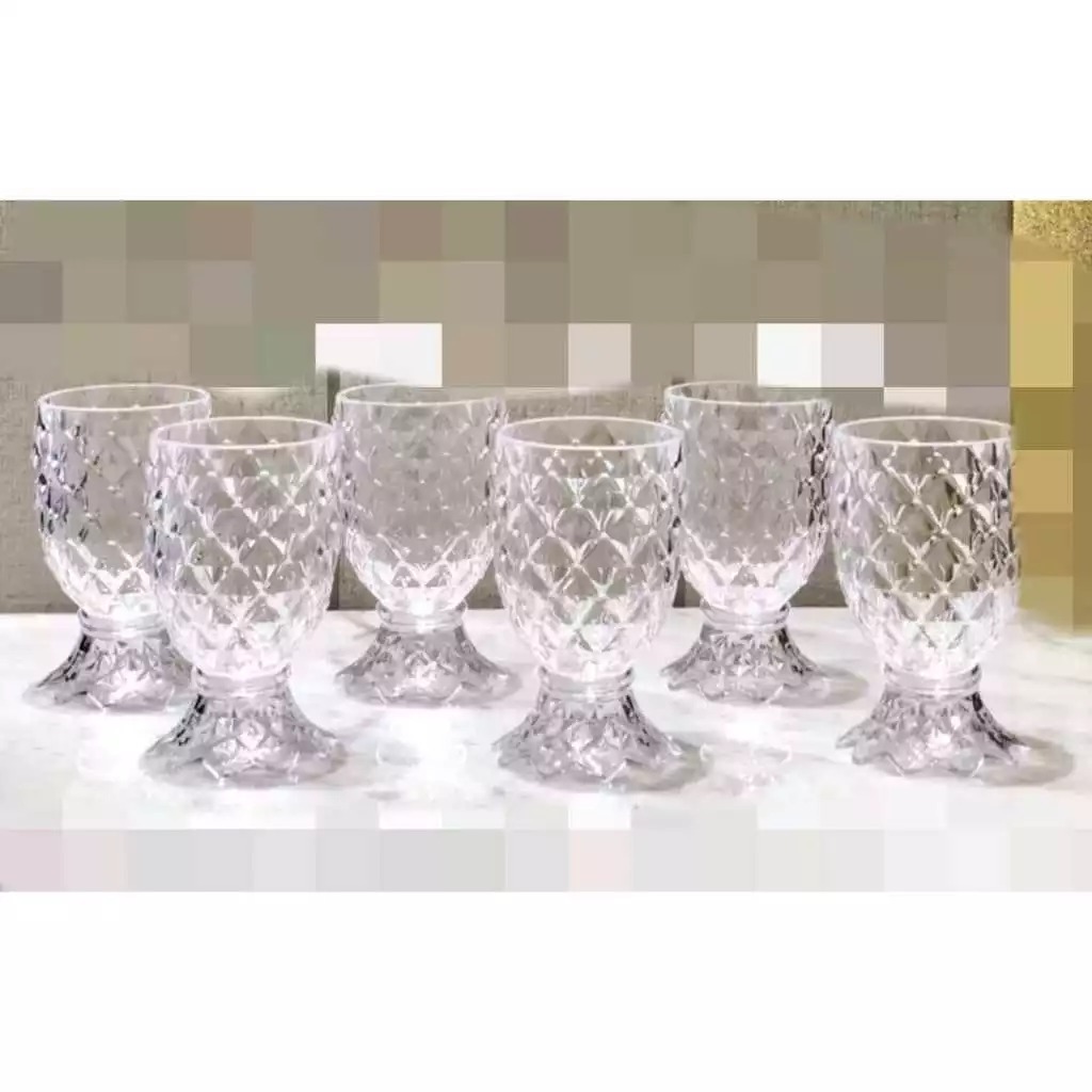 Gelas Diamond Natural GUD 5050 N GS ( 6 PCS) | Gelas Minum Akrilik Golden Sunkist