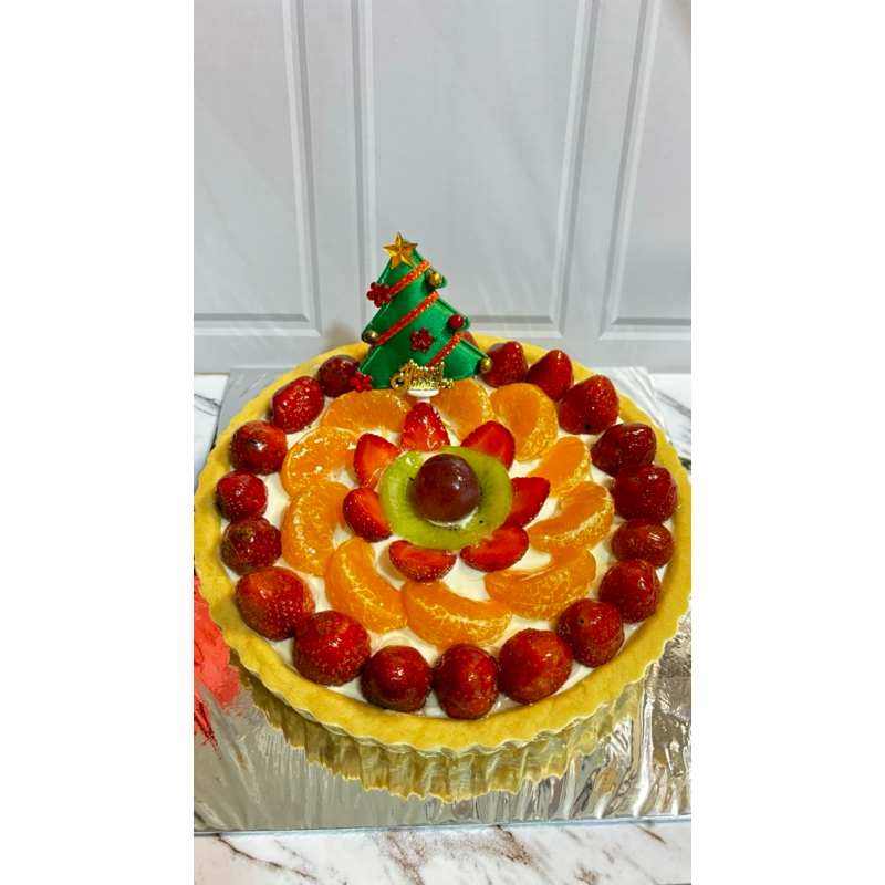 

Tart Cream cheese Fruit Hampers Natal Gift Merry Cristmast