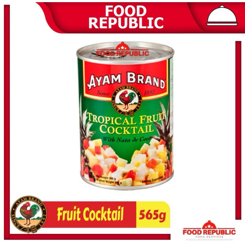 

(GRATIS HADIAH) AYAM BRAND FRUIT 565 GR TROPICAL COCKTAIL