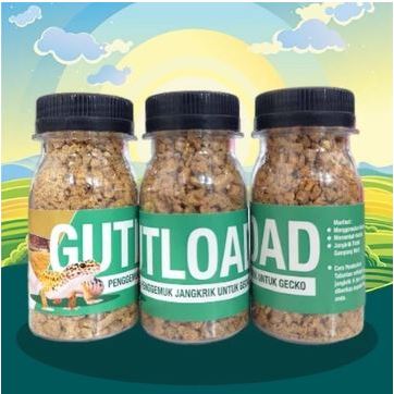 GUTLOAD - Penggemuk Gecko Pembesar Gecko Vitamin Gecko Penggemuk Pakan Gecko Jangkrik Penambah Vitam