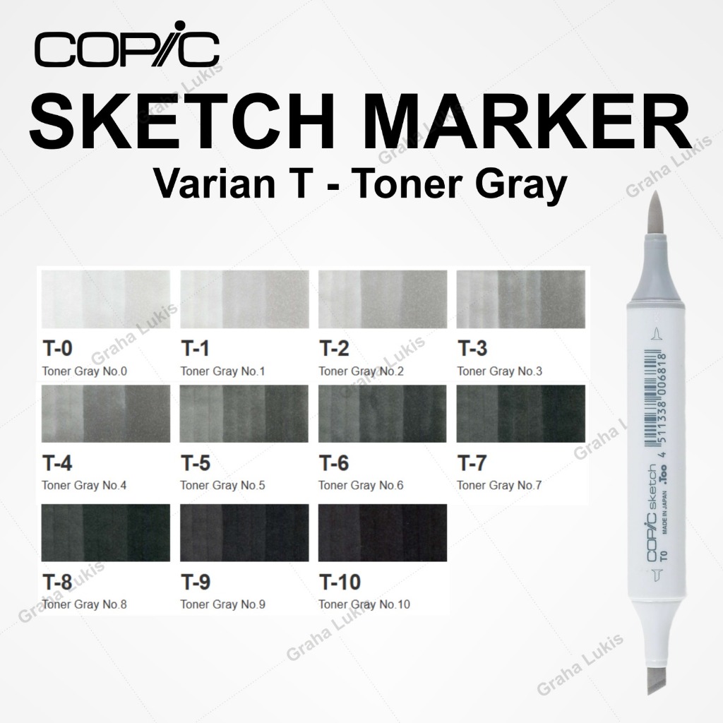 

Arm COPIC SKETCH MARKER VARIAN T - TONER GRAY