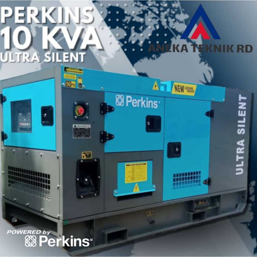 Genset 10 KVA Perkins Diesel - Ultra Silent