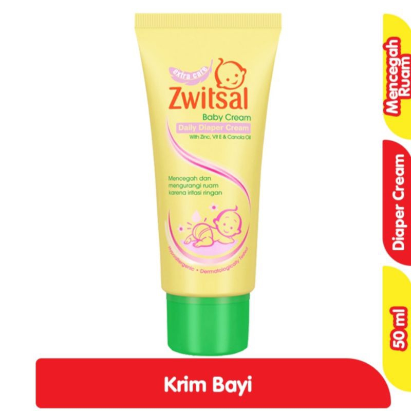ZWITSAL krim bayi/anak anti ruam popok 50ml