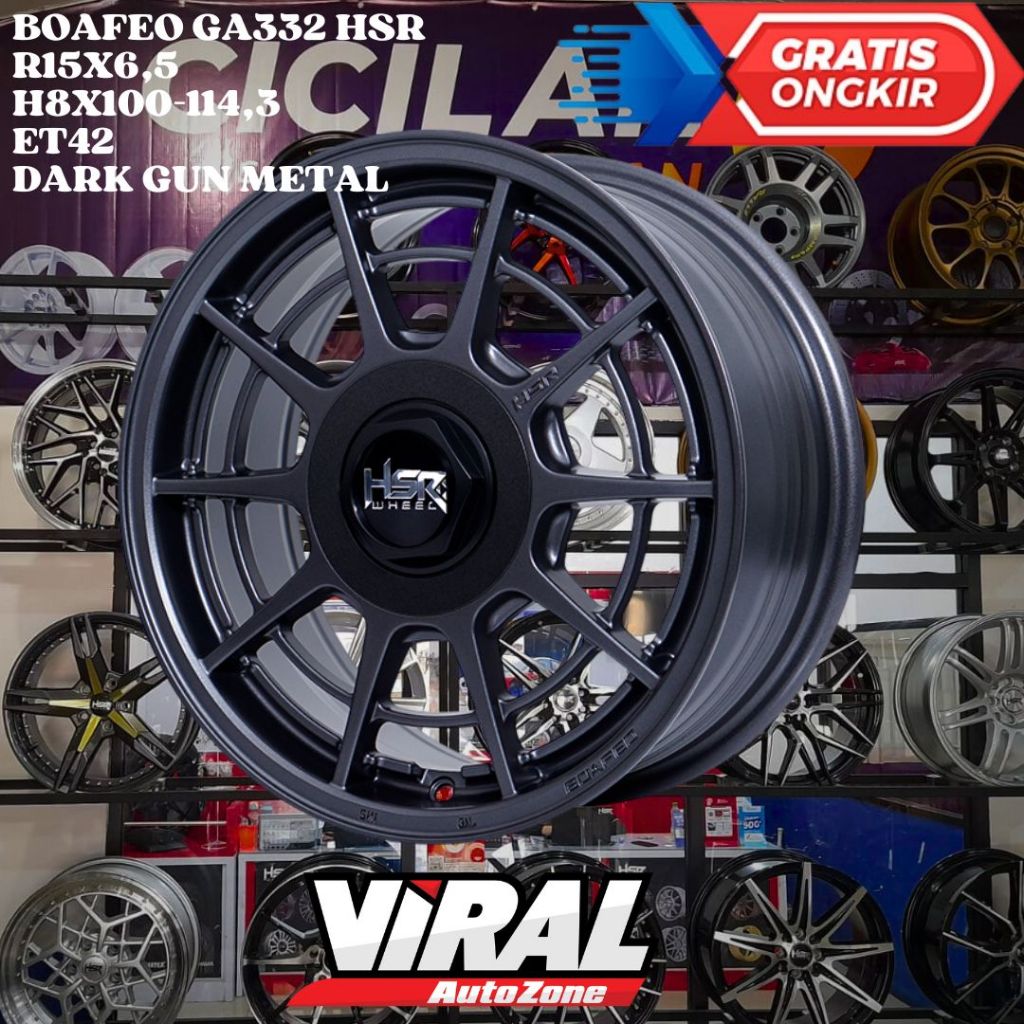 Velg Mobil Ring 15 HSR BOAFEO R15 BISA UNTUK KIJANG , PANTHER , CONFERO , CARRY