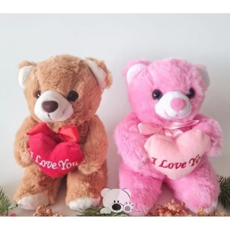 Boneka Beruang Teddy Bear I LOVE YOU Bear I Love You Bear Mini I Love You Boneka Teddy Bear Mini I L