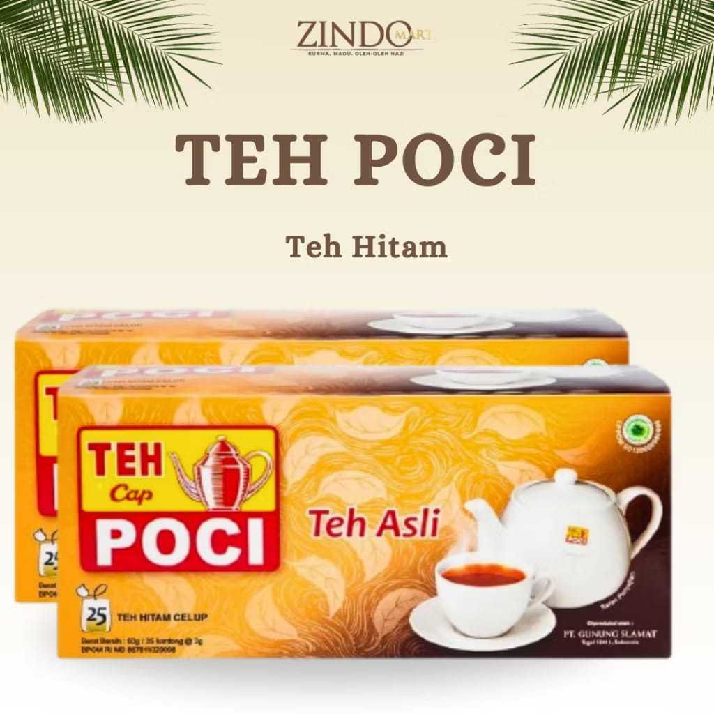 

TEH CELUP POCI / TEH HITAM WANGI ASLI ISI 25 TEABAGS