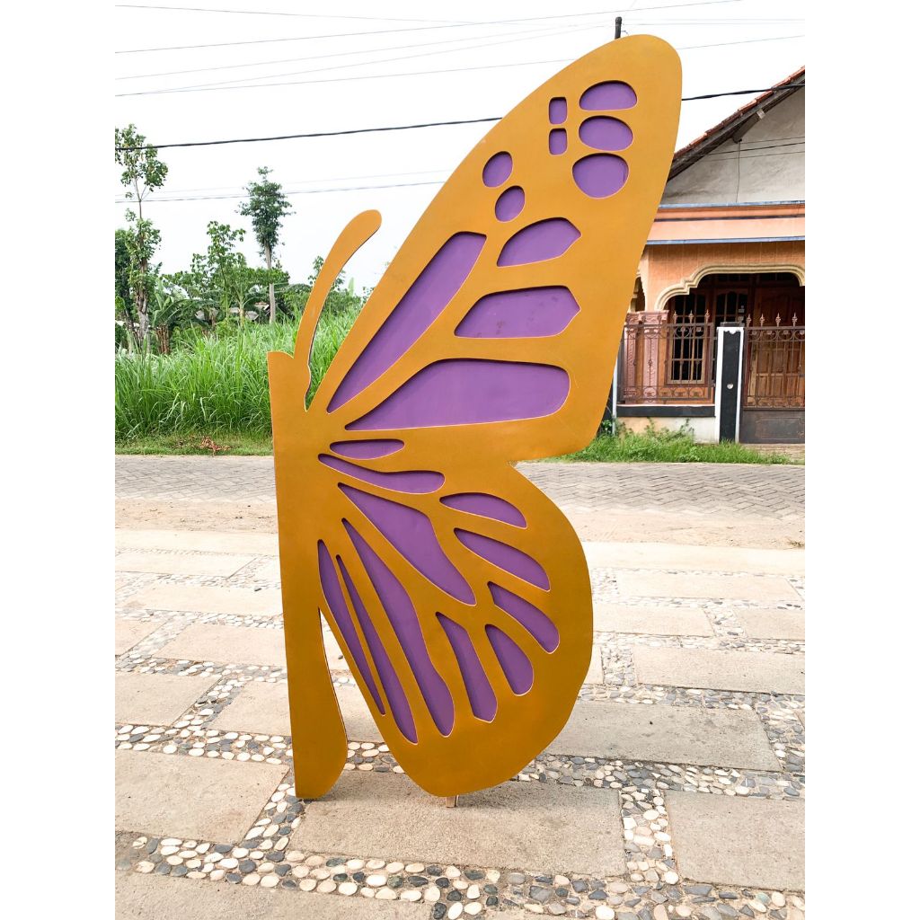 Backdrop Kupu - kupu  Spon Eva Kupu - kupu Besar Untuk Dekorasi Ukiran kupu - kupu Jumbo Dekorasi Ka