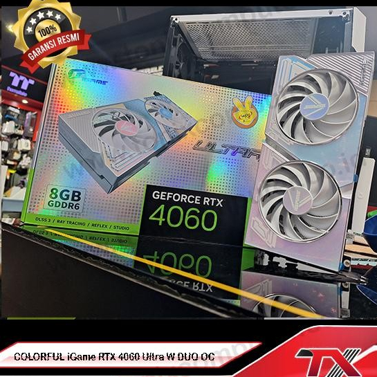 COLORFUL iGame RTX 4060 Ultra W DUO OC 8GB-V | VGA Gaming RTX 4060