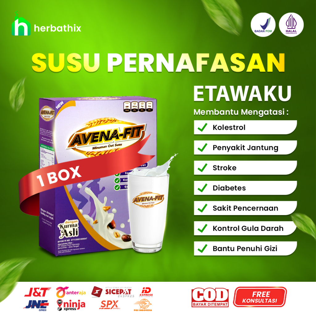 

AVENAFIT Sereal Granola Oat Susu Kambing Etawa Milk OBAT KOLESTROL
