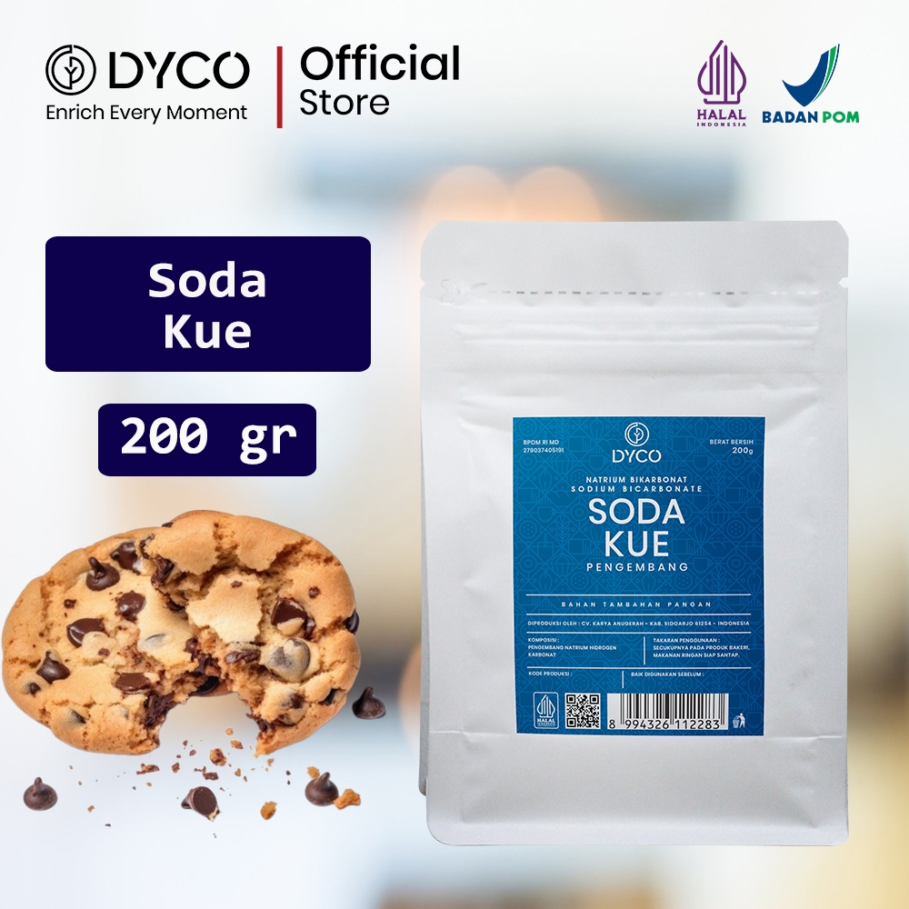 

Soda Kue Baking Soda Pengembang Kue DYCO 200 gr