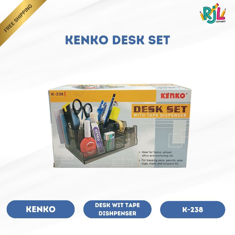 

Kenko Desk Set With Tape Dispenser | K-238