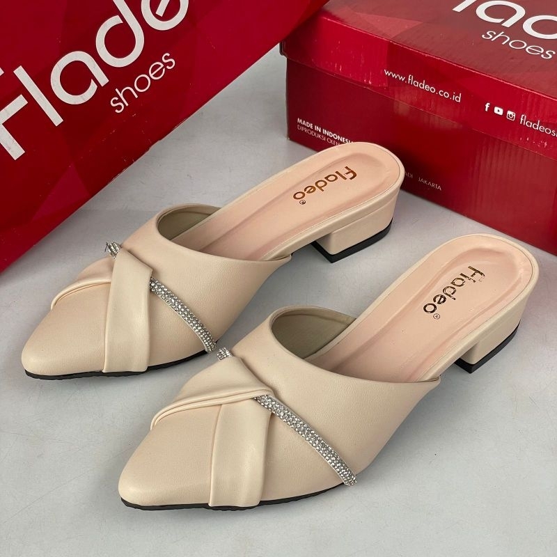 sepatu sandal wanita terbaru dengan hak 3cm fladeo g02
