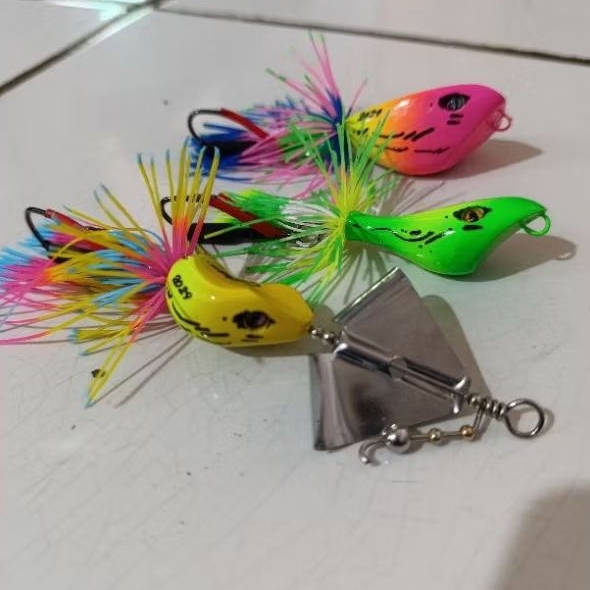 PAKET UMPAN CASTING GABUS DAN TOMAN, AXEL LURE, JUMPFROG