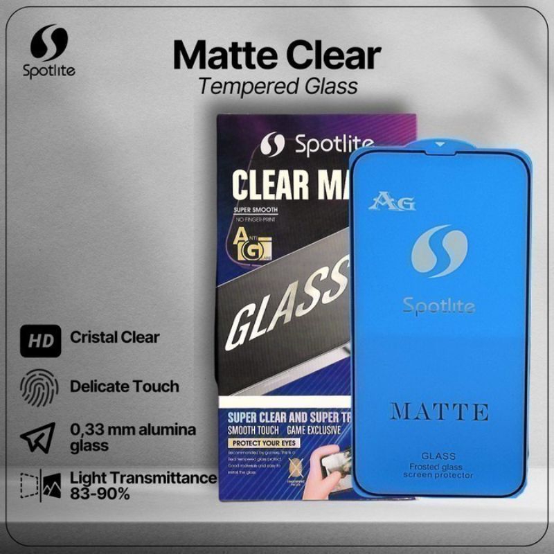 Spotlite - Xiaomi Poco M3 / Poco M3 Pro - Tempered Glass Matte Clear