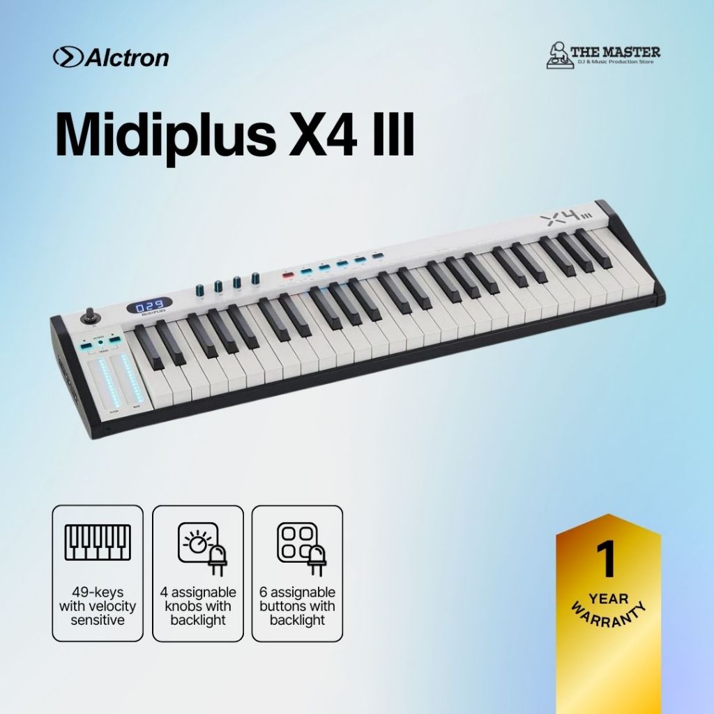 MIDIPLUS X4 III | MIDIPLUS X4 MK3 USB Keyboard Midi Controller