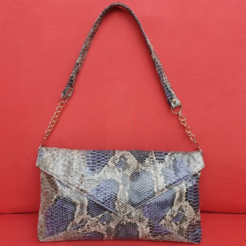 Tas Wanita Shoulder Bag Kulit Sintetis Tali Rantai