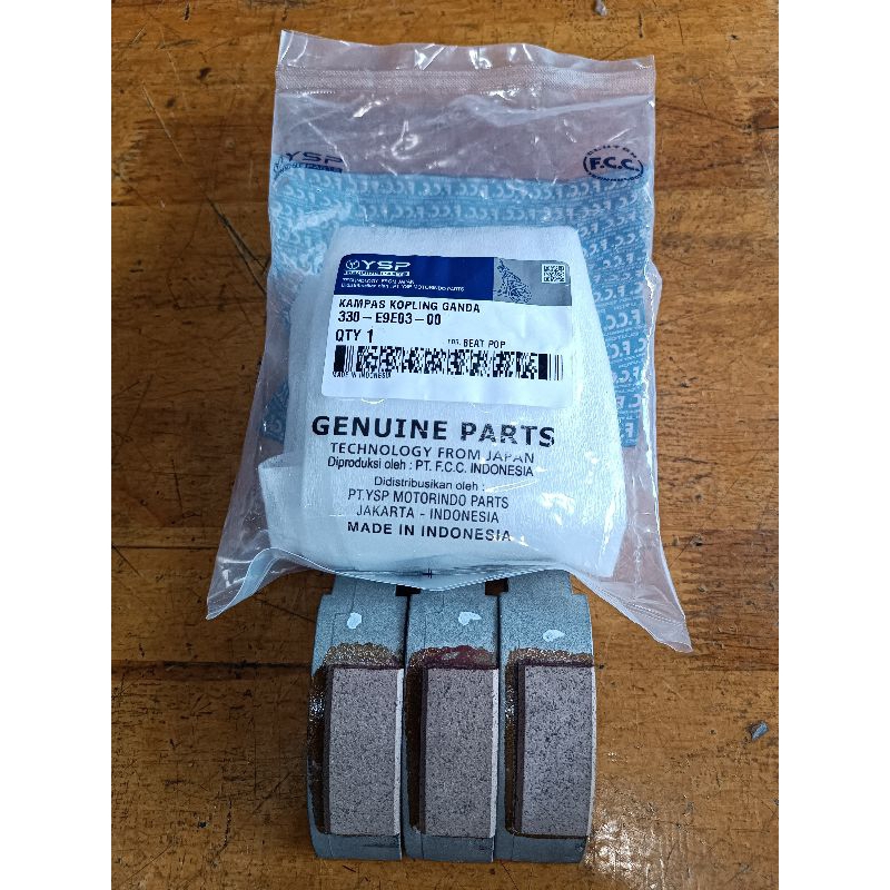 KAMPAS GANDA KOPLING ONLY K44 BEAT POP ESP STREET STATER HALUS 330-E9E03-00 SET ORIGINAL YSP FCC