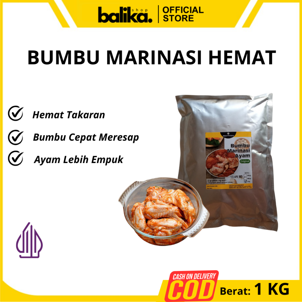 

Marinasi Bumbu Fried Chicken Ayam Geprek 1kg