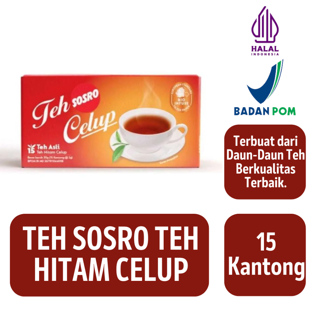 

Sosro Teh Celup Black Tea [15 X2 Gram]