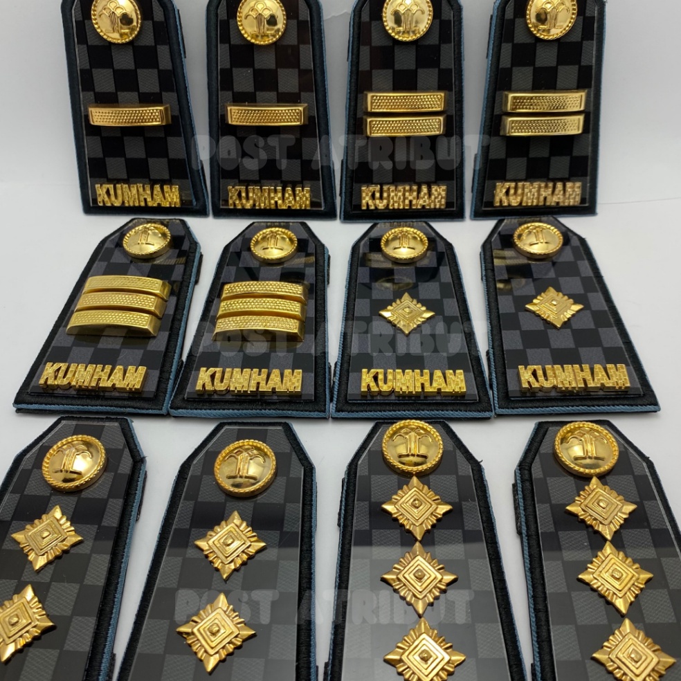 KODE X2G Pangkat PDU KUMHAM Golongan 3A4B PDU Logam akrilik Terbaru  Pangkat KUMHAM TERBARU  Atribut